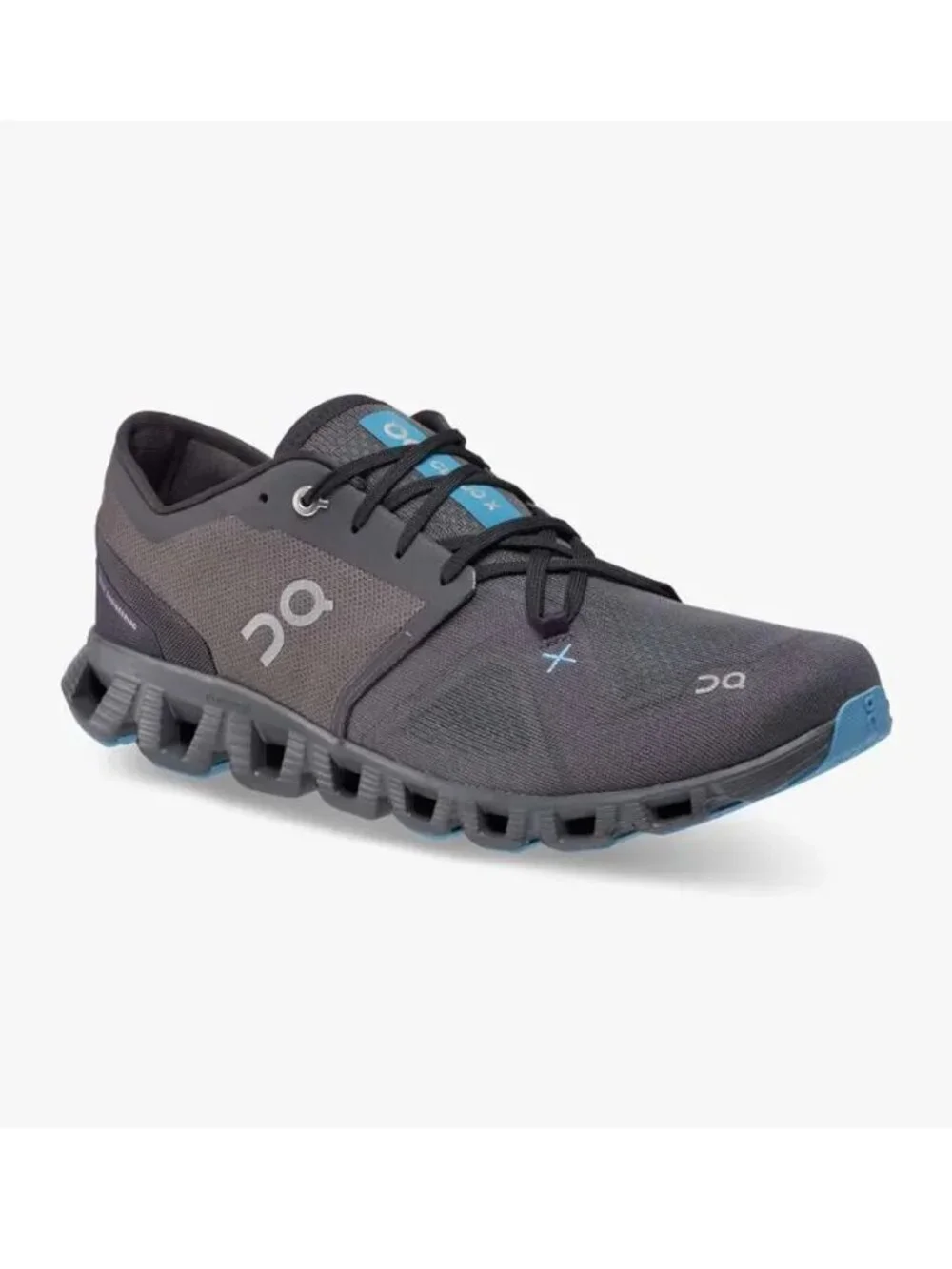 On Running Cloud X 3 Eclipse Magnet Men's US 10 Gym Shoe Athletic Gray Blue